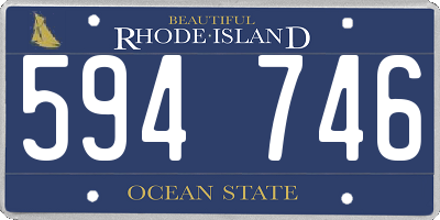 RI license plate 594746