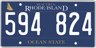 RI license plate 594824