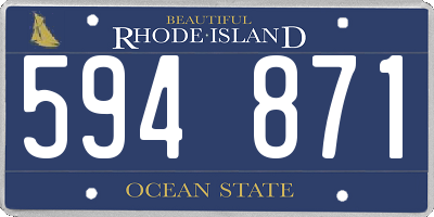 RI license plate 594871