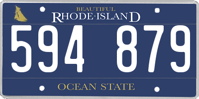 RI license plate 594879