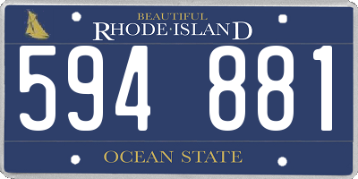 RI license plate 594881