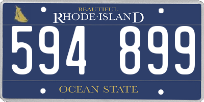 RI license plate 594899
