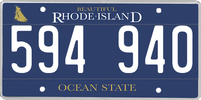 RI license plate 594940