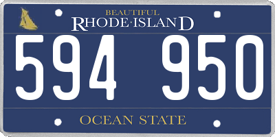 RI license plate 594950