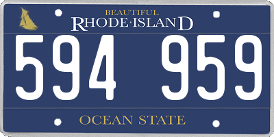 RI license plate 594959