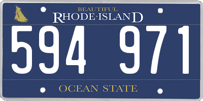 RI license plate 594971