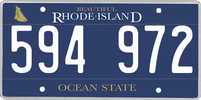 RI license plate 594972