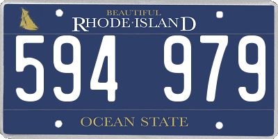RI license plate 594979