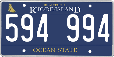 RI license plate 594994