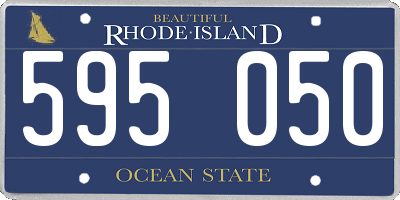 RI license plate 595050