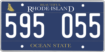RI license plate 595055