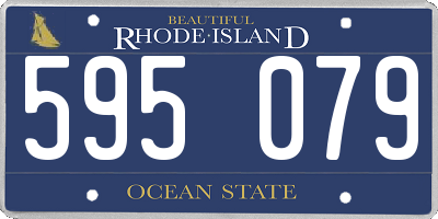 RI license plate 595079