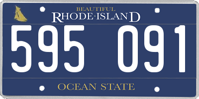 RI license plate 595091