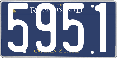 RI license plate 5951