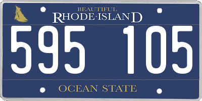 RI license plate 595105