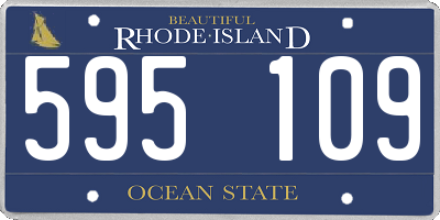 RI license plate 595109