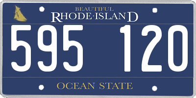 RI license plate 595120