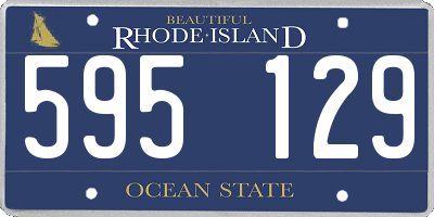 RI license plate 595129