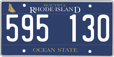 RI license plate 595130