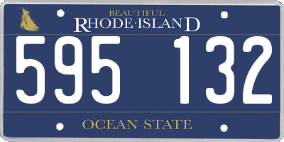 RI license plate 595132