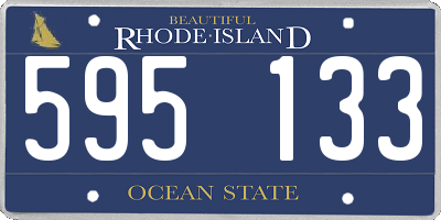 RI license plate 595133