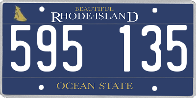 RI license plate 595135