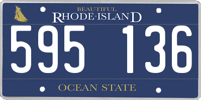 RI license plate 595136