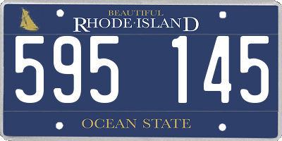 RI license plate 595145