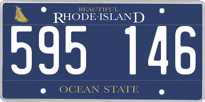 RI license plate 595146