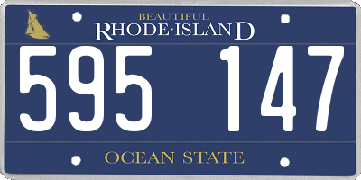 RI license plate 595147