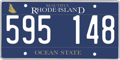 RI license plate 595148