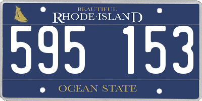RI license plate 595153