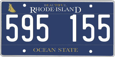 RI license plate 595155