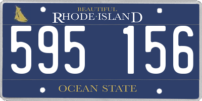 RI license plate 595156