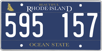 RI license plate 595157