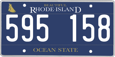 RI license plate 595158