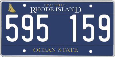 RI license plate 595159