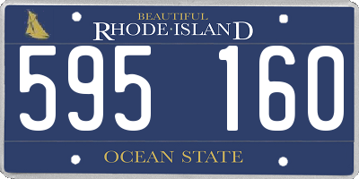 RI license plate 595160