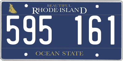 RI license plate 595161