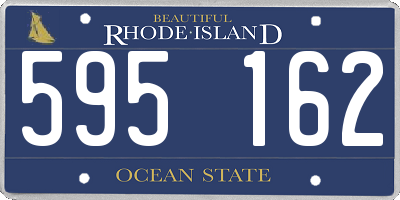 RI license plate 595162
