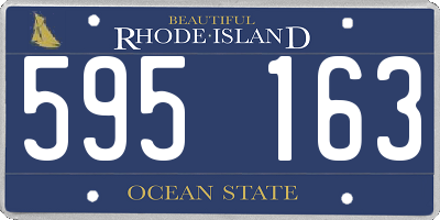 RI license plate 595163