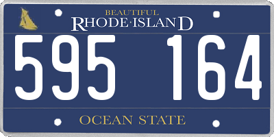 RI license plate 595164