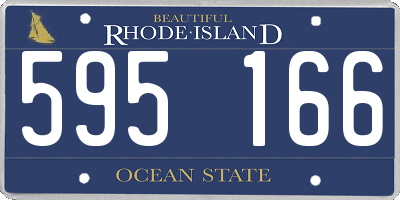 RI license plate 595166