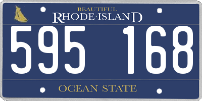 RI license plate 595168