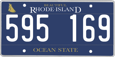 RI license plate 595169