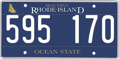 RI license plate 595170