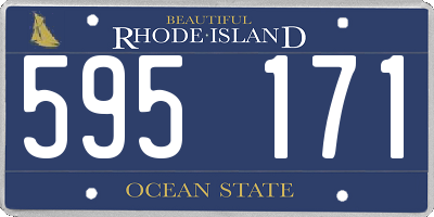 RI license plate 595171