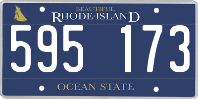 RI license plate 595173