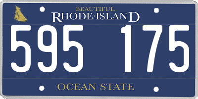 RI license plate 595175