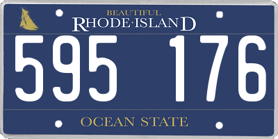 RI license plate 595176